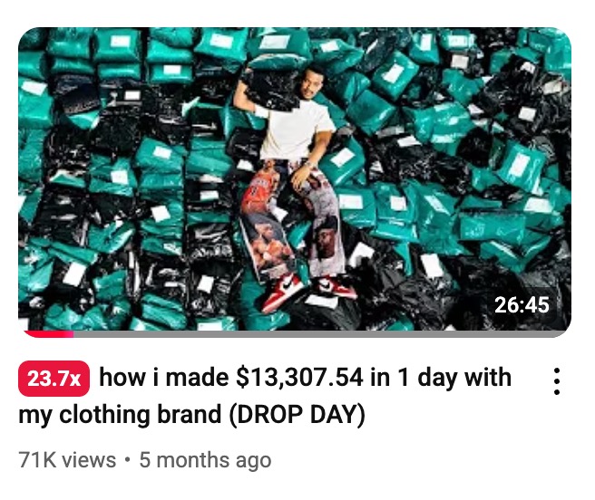 Client YouTube video with 71K views